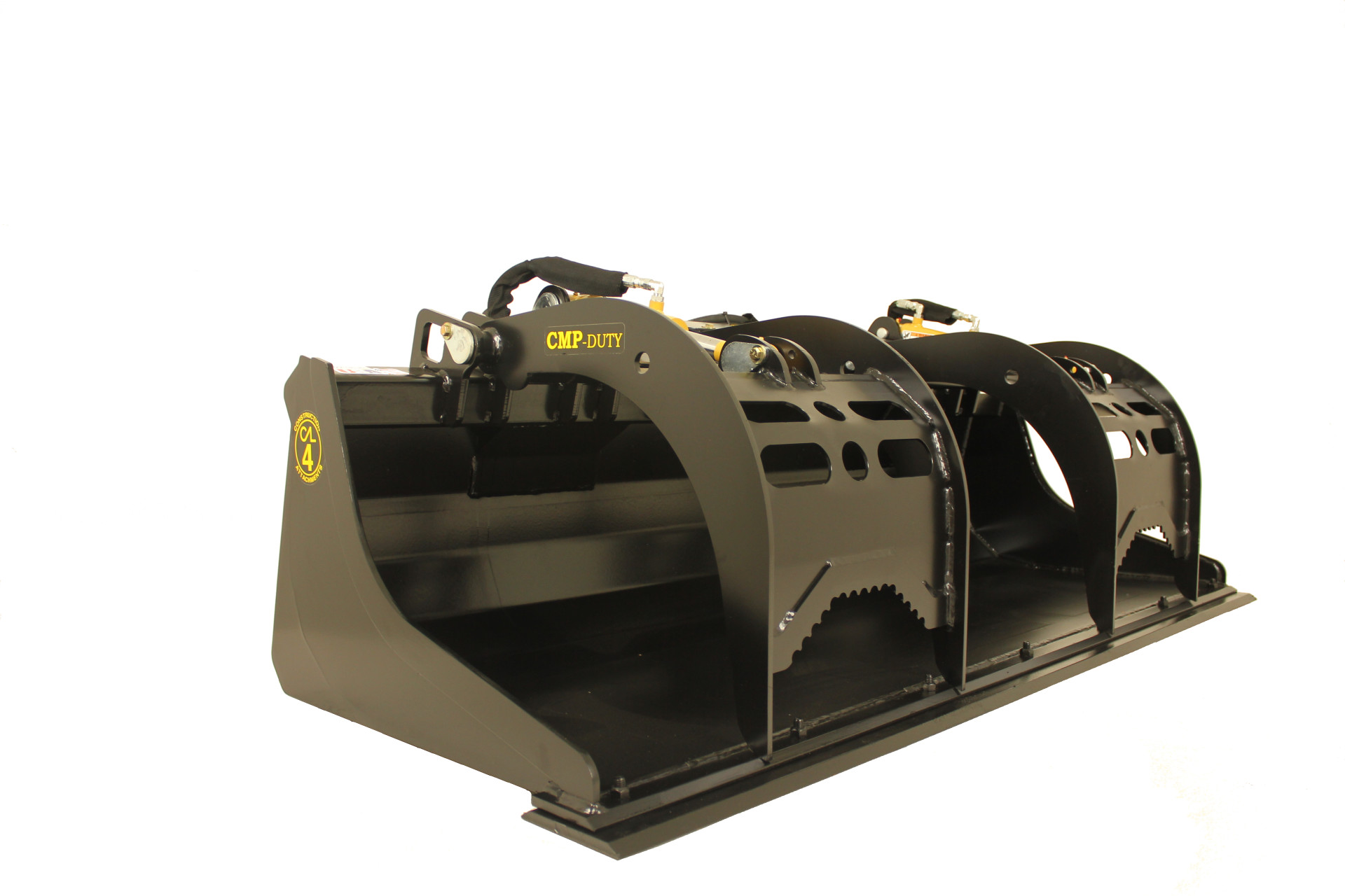 Compact Tractor Loader Grapple Bucket Attachment